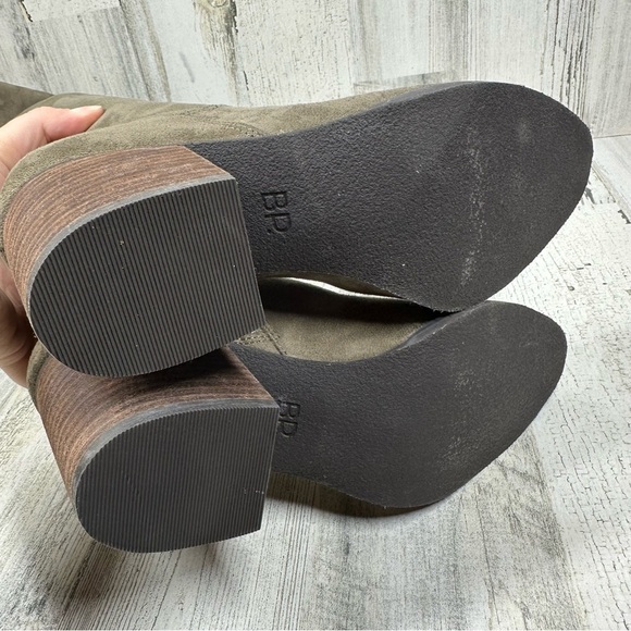 New BP. Luke Black Side Zip Block Heel Over The Knee Boots #1389 - Picture 6 of 11